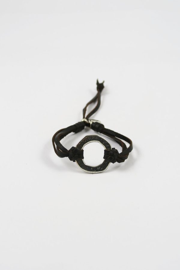 Pulsera Cuero Mujer Circle