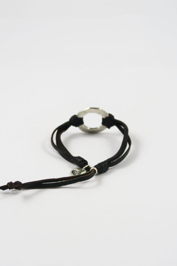 Pulsera Cuero Mujer Circle - Imagen 2