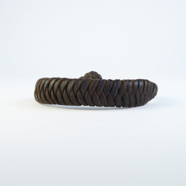 Pulsera Cuero Pitón Plana